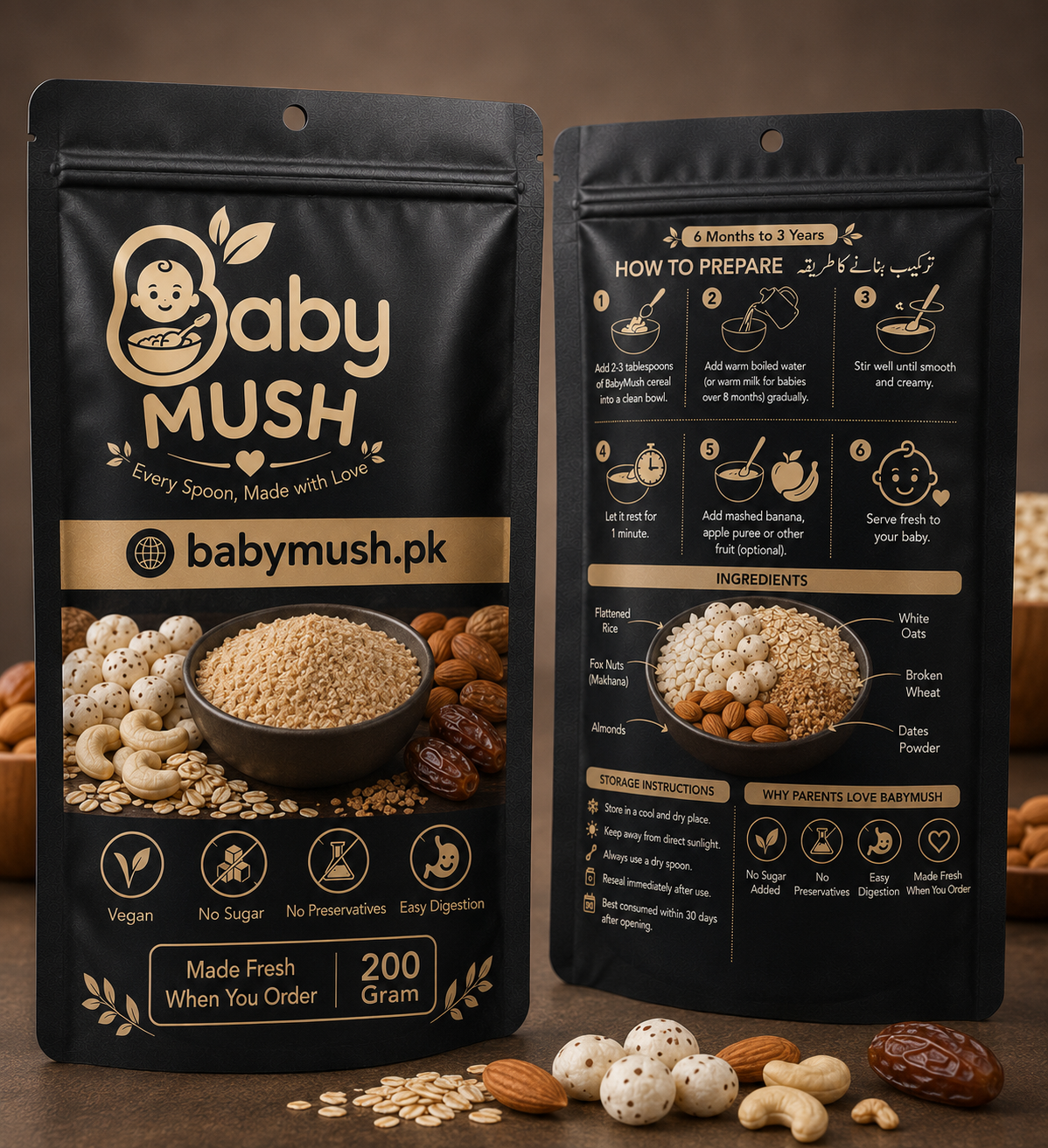 BabyMush Homemade Baby Cereal